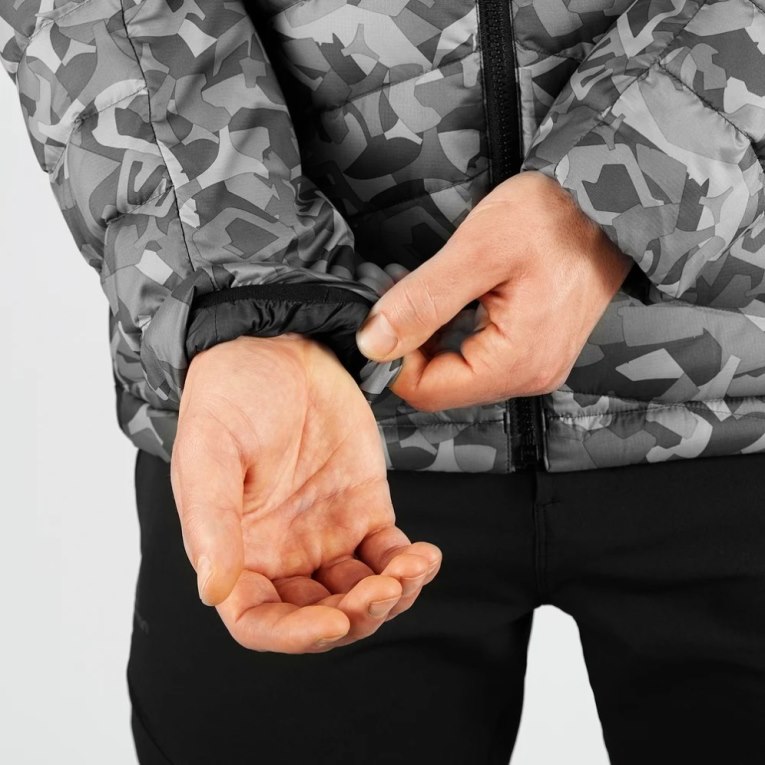 Camo Salomon Essential Xwarm Down Men's Insulated Jackets | IE HG2831